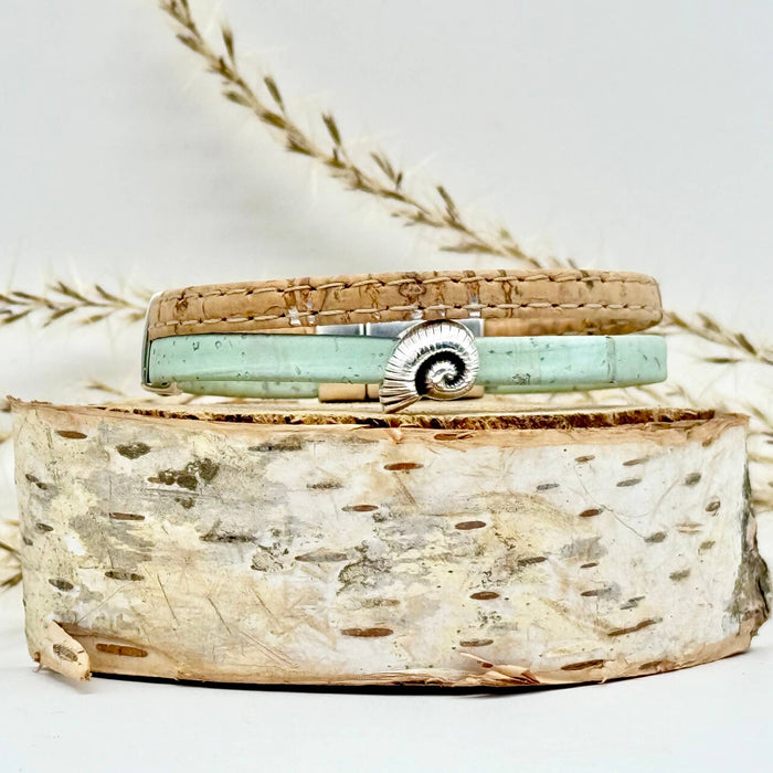 Nautilus - Classic Cork Bracelet: Sea Foam / S