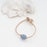 Anklets - Sea Glass Leather - Natural - Blue - 9"