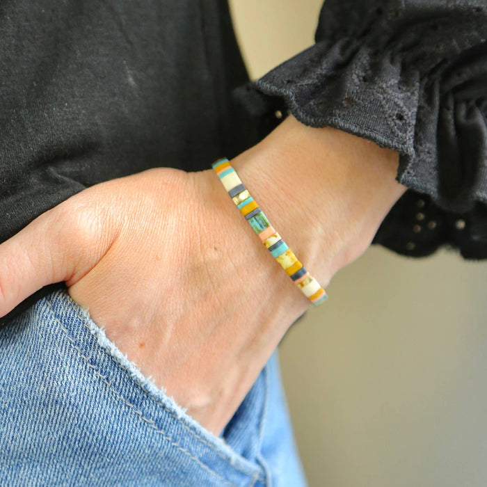 ROAD TRIP - Tila Bead Bracelet - Sizes 5.75-8.50: 6.50 Inches - M