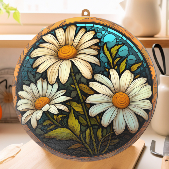 Tempered Glass Cutting Board : Daisy - 8
