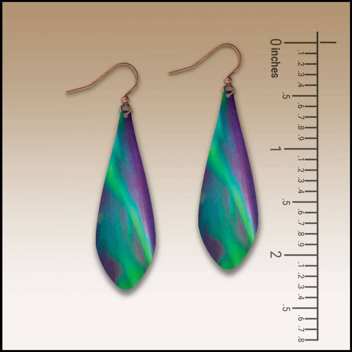 Northern Lights Helix Long Drop Earrings