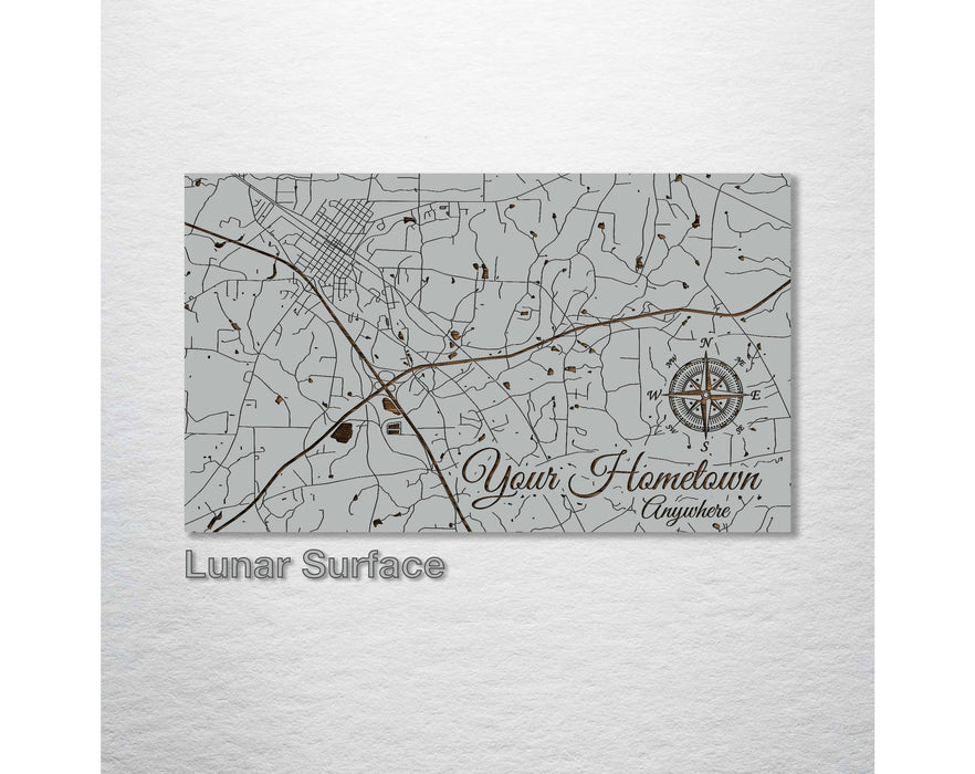 Custom: Engraved Map Dennis Port: Island Oasis / Small (11.25" x 19")