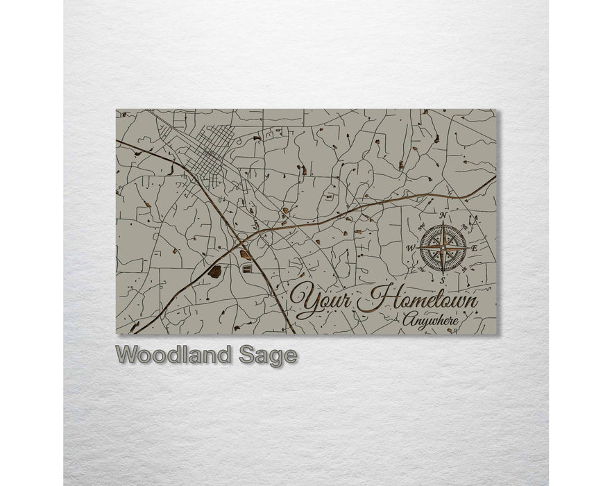 Custom: Engraved Map Dennis Port: Island Oasis / Small (11.25" x 19")