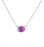 H-Oval Pendant - Polished Aqua