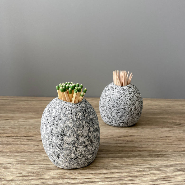 Stone Match Striker & Toothpick Holder