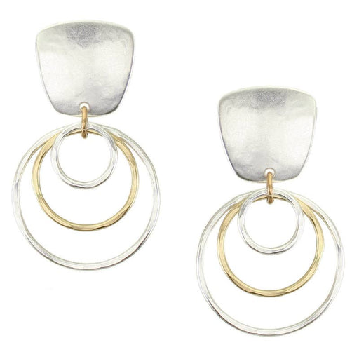 Airy Rings Post Earrings