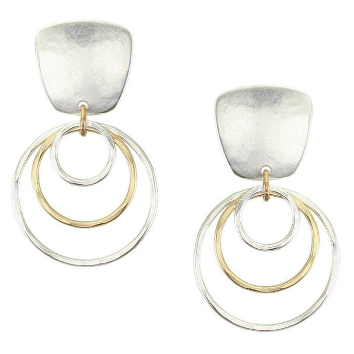 Airy Rings Post Earrings