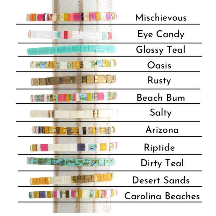 SALTY - Tila Bead Bracelet | Single: 6.50 inches - M