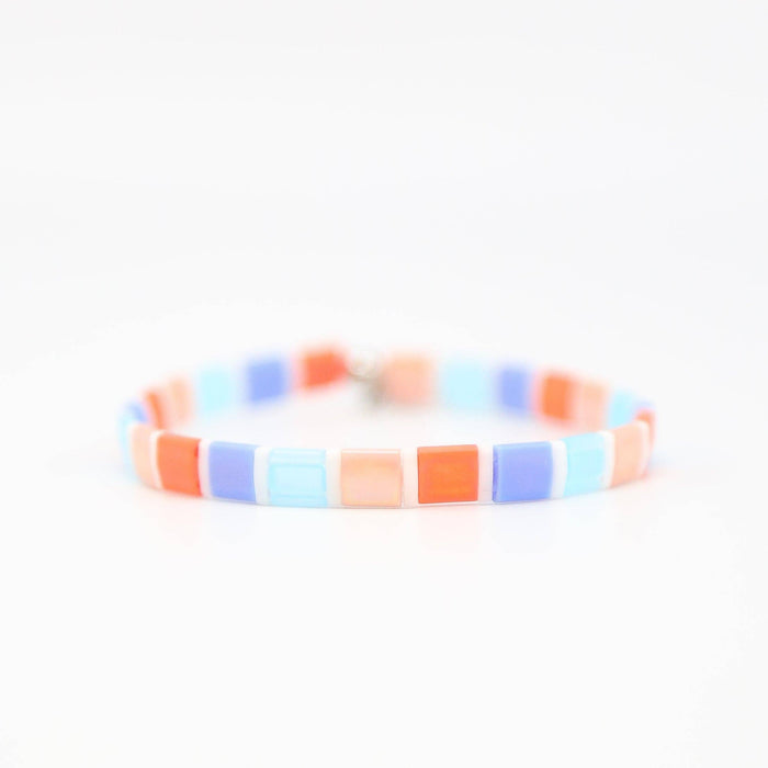CORAL COVE - Tila Bead Bracelet: 6.50 inches - M