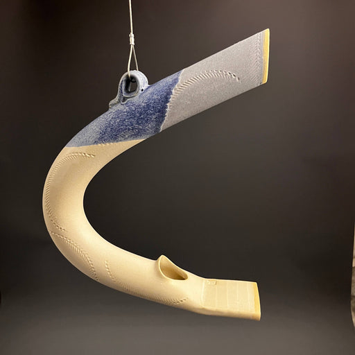 BFR - Bird Feeder - Round: Indigo/White