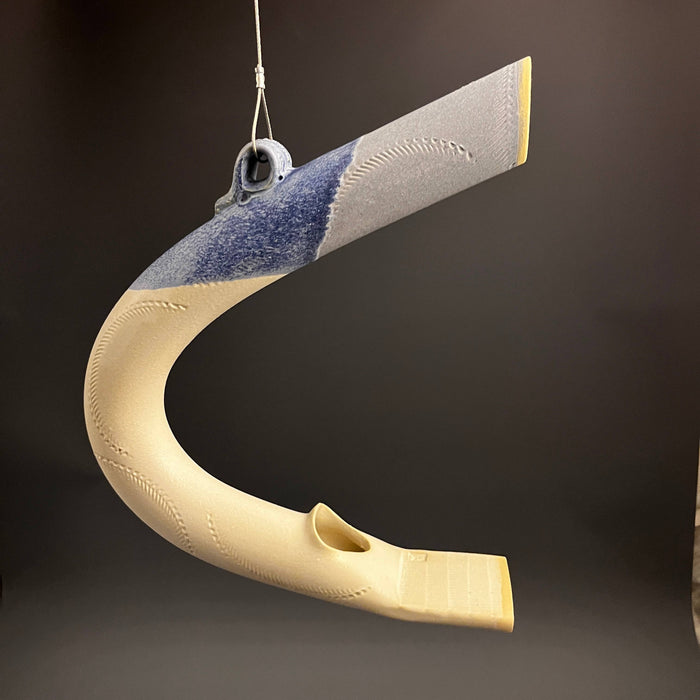 BFR - Bird Feeder - Round: Indigo/White