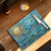 Tempered Glass Cutting Board: Ocean Sun - 11X15