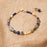 Bracelet - Blue Moon 7.5-8.5" Lapis Lazuli, Pyrite, Labradorite, Sodalite, Freshwater Pearl, Mother Of Pearl, Abalone Flower Collage