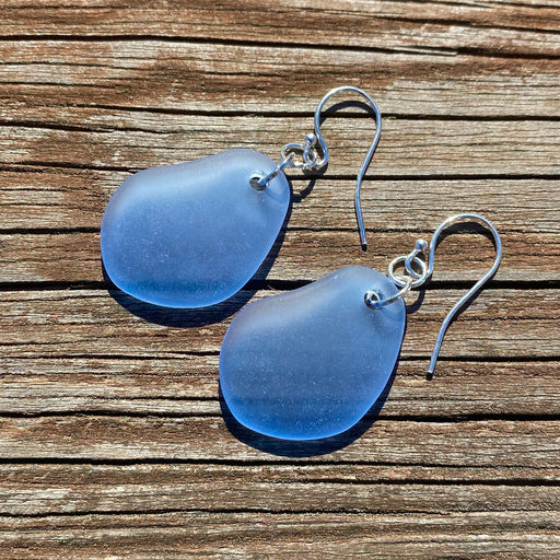 Earrings - Curved Drops - Light Sapphire - SLS