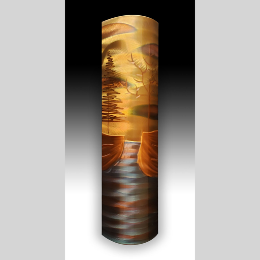 Copper Wall Art - Canyon Down - 4" x 17"