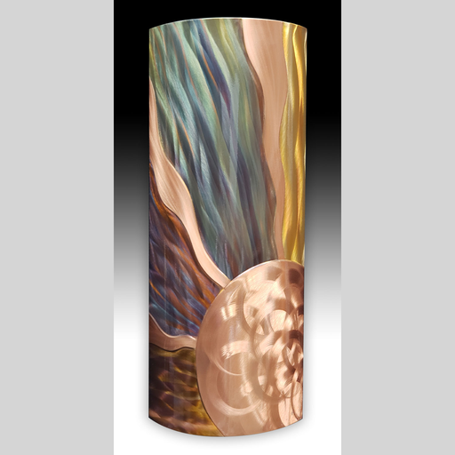 Copper Wall Art - Copper Sun - 8" x 17"