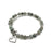 Gemstone Wrap Bracelet - Sesame Jasper - Matte - Heart Charm