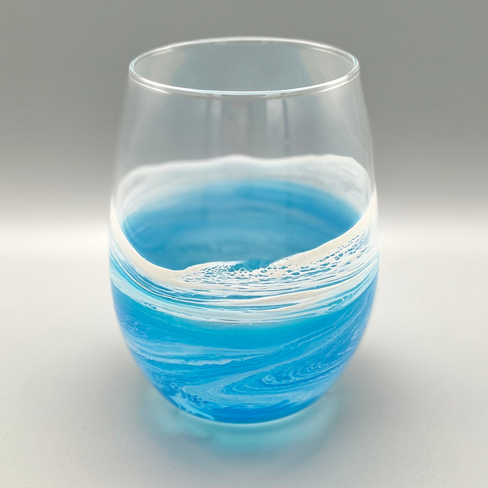 Ocean Wave Stemless Wine Glass - Tropica