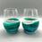 Ocean Wave Stemless Wine Glass - Emerald