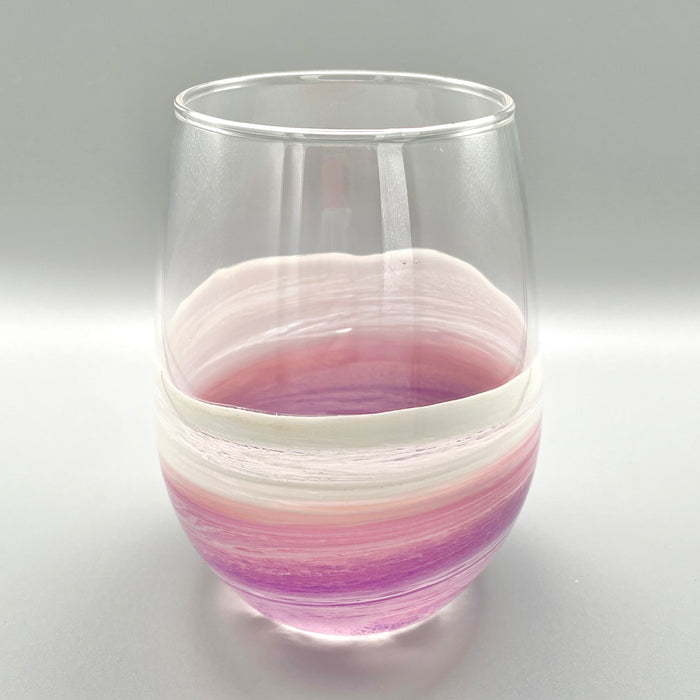 Ocean Wave Stemless Wine Glass - Dusk