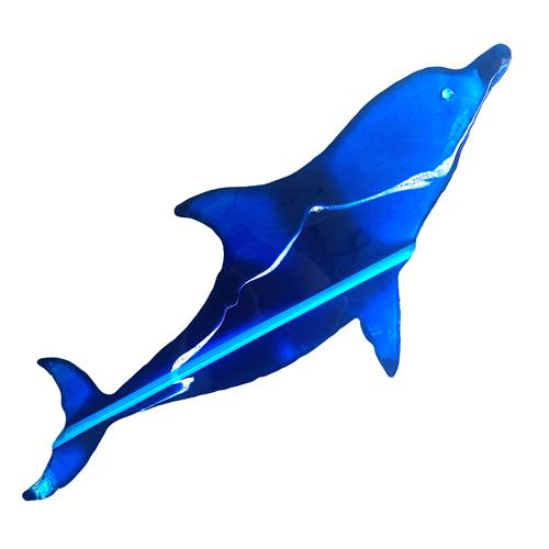 Dolphin - 46x20 - Blue Drizzle