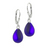 Earrings - Drop Dangle - Frosted Violet - EAR-020-FV