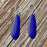 Earrings - Long Teardrops - Royal Blue - SLS