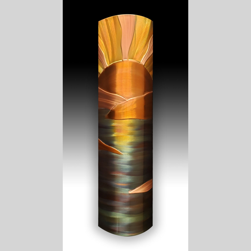 Copper Wall Art - New Horizons II - 4" x 17"