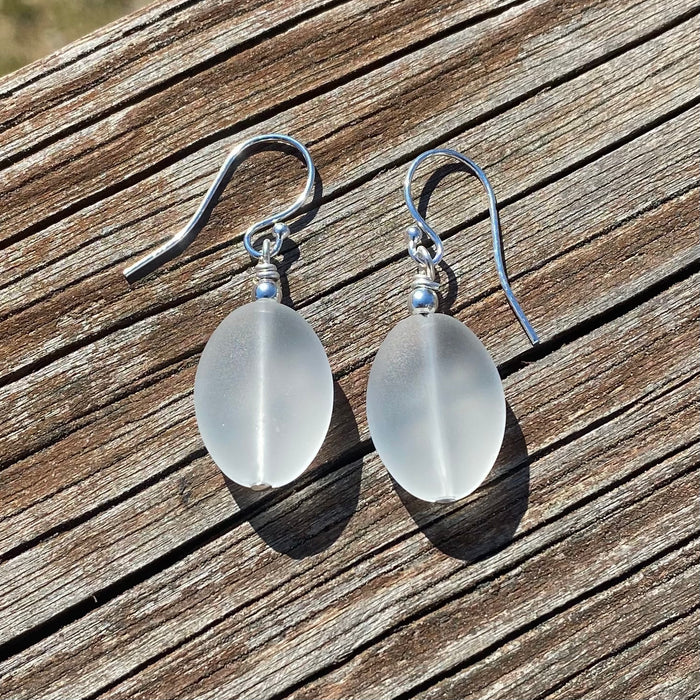 Earrings - Oval Drops - Crystal - SLS