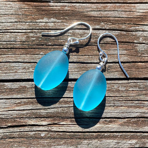Earrings - Oval Drops - Turquoise - SLS