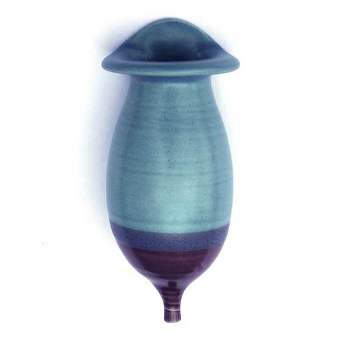 Wall Pocket Vase - Light Blue & Purple
