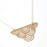 Necklace - Striped Cloud - Small - Gold