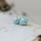 Earrings - Pike Studs with Sterling Silver Wire - Larimar