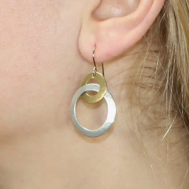 Earrings - Intertwined Rings - MB