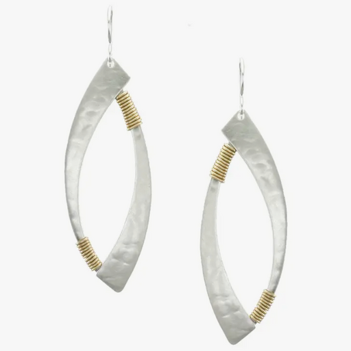 Earrings - Wire-Wrapped Swoops - MB