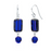 Earrings - Crystal Dangle - Cobalt