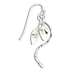 Earrings - Sterling Silver - Lily Tail - F49-SS