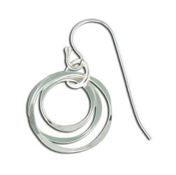 Earrings - Sterling Silver - Echo Link - L3-SS