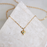 Necklace - Little Opal Heart - Gold - MB