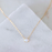 Necklace - Tiny Oval Opal - Gold Chain - MB