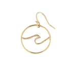 Earrings - Gold Filled - Wave Dangle - F4-GF