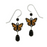 Earrings - Monarch Butterfly with Dangle - 2286