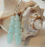 Earrings - Long Teardrop Wraps - Opaque Seafoam - GD