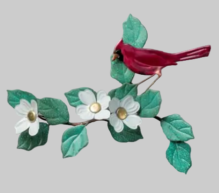 Cardinal on Dogwood Branch - ABS