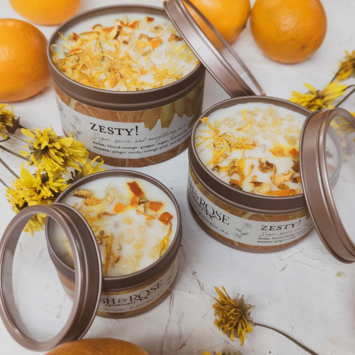 Candle - Zesty - Orange Ginger Marigold - 16 oz