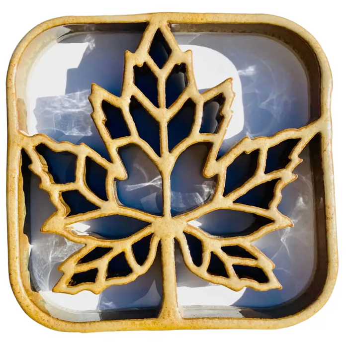 Trivet - Maple Leaf - Gold