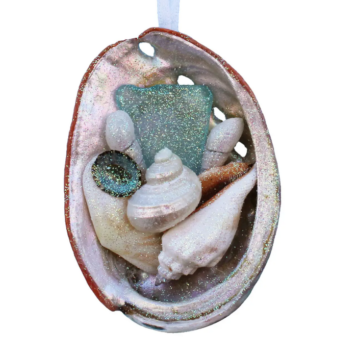 Ornament - Abalone Seashell Collage