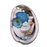 Ornament - Sea Glass Abalone Seashell Collage - Light Blue Sea Glass