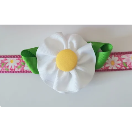 Dog Collar - Daisy - Flower - Large