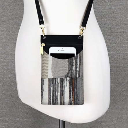 Purse - Cell Phone Case - Adjustable - Audi Black